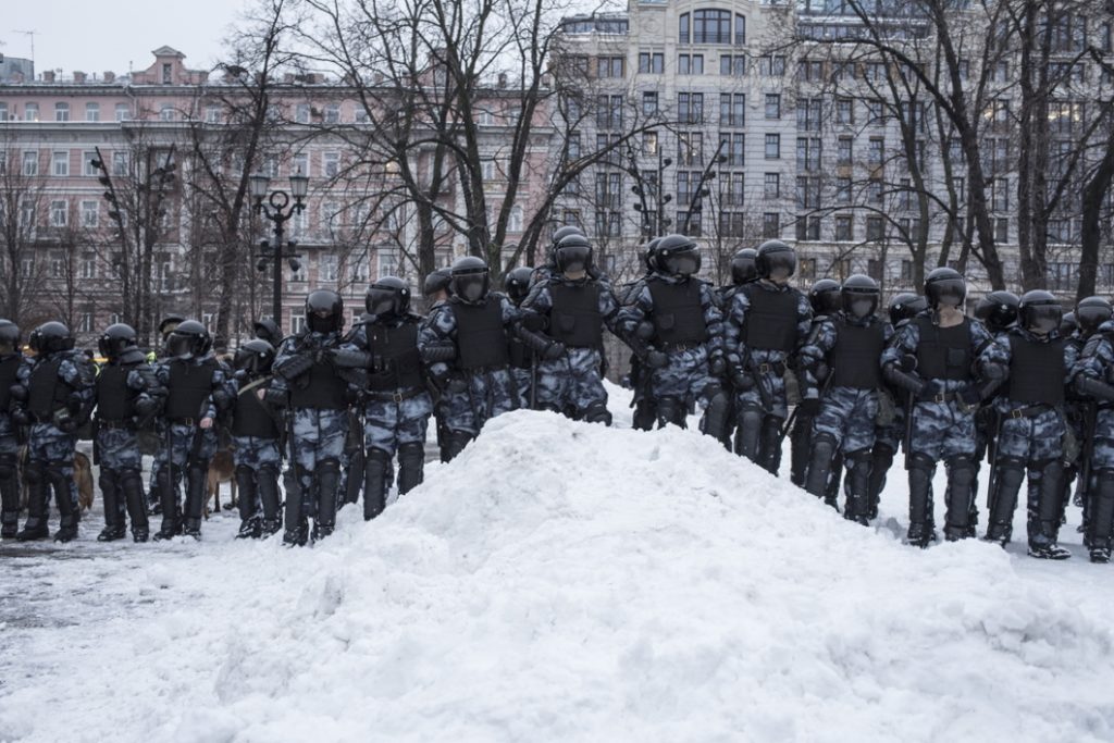 Полицейские на акции протеста