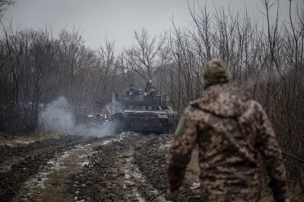 Военная техника ВСУ в районе Авдеевки